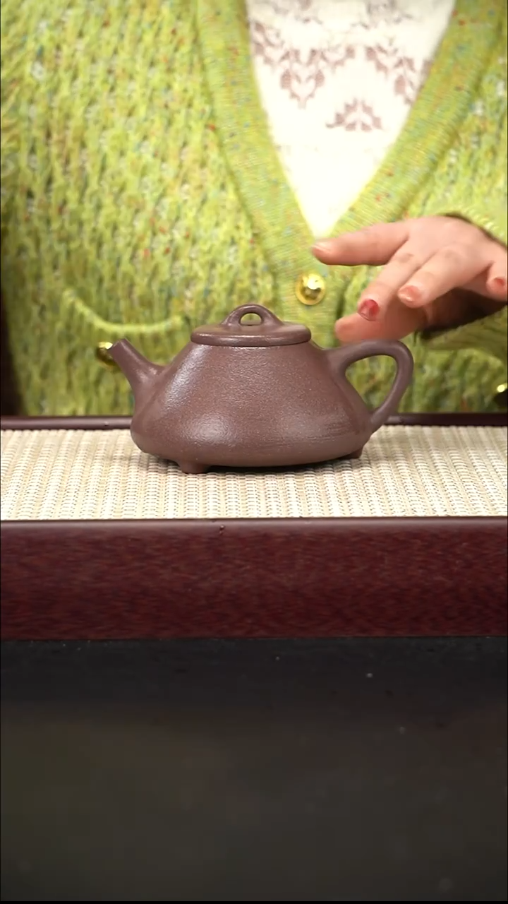 茶壶紫砂子冶石瓢 底槽青