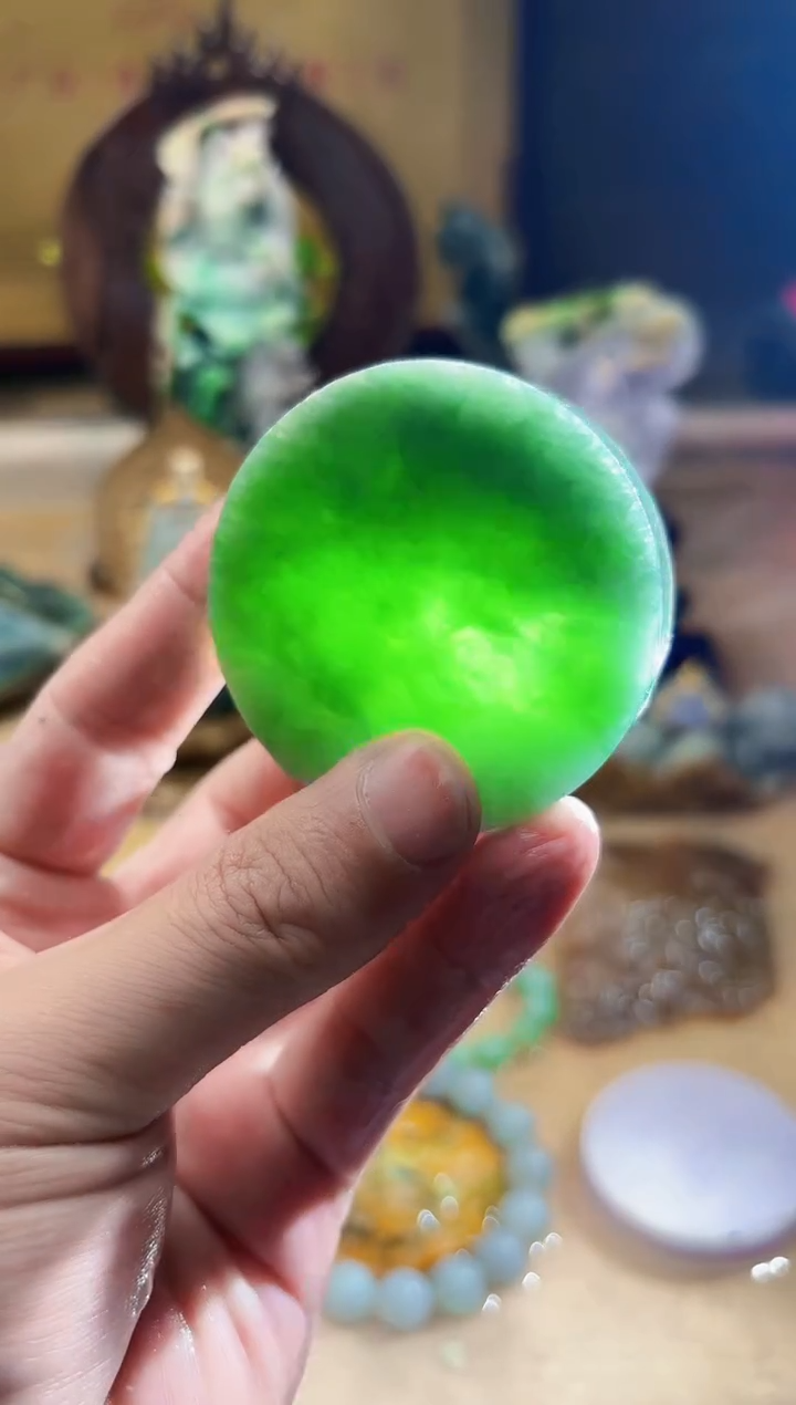 翡翠挂件未镶嵌A货张麦2723