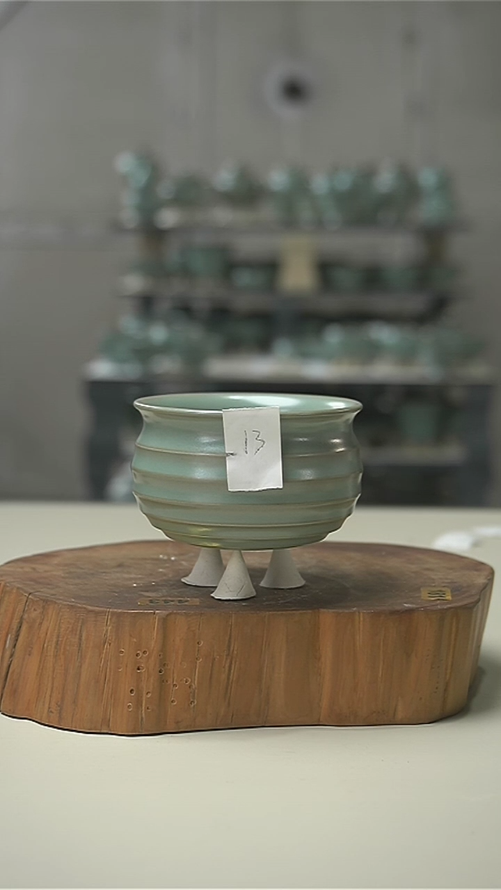 【闪购商品】君子汝瓷（福利）弦纹杯13