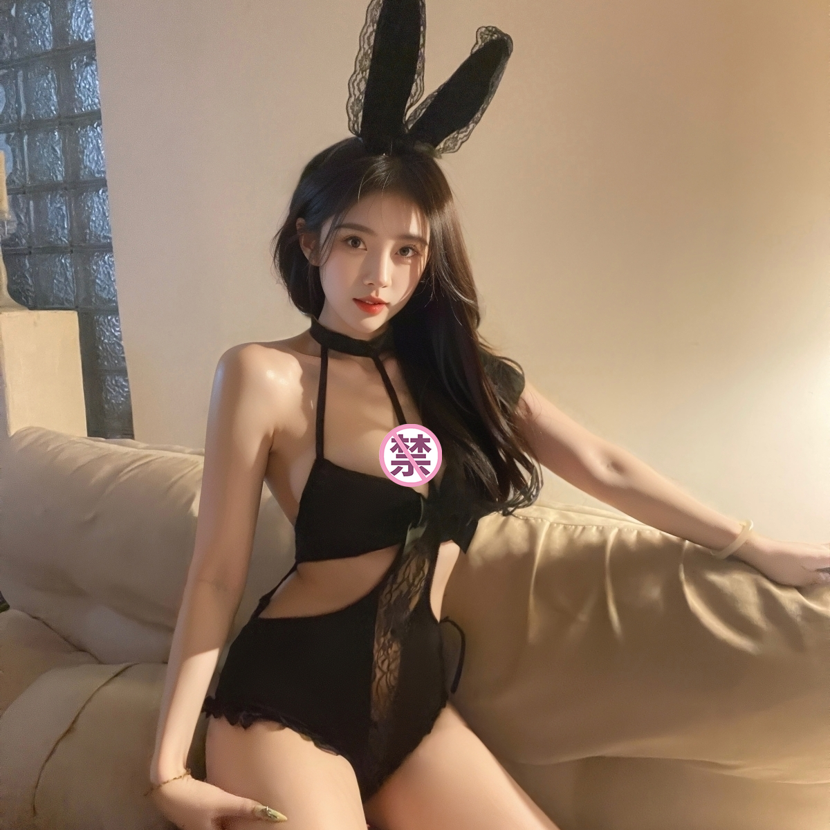 柠檬物语工厂直销8785收腰低胸显瘦黑性感纯欲风睡裙修身ins时尚o