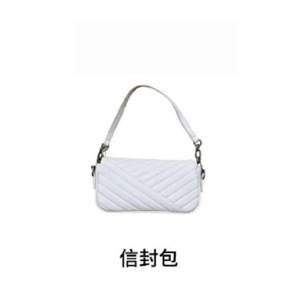 【 E254】白色信封包-新款大容量女包多功能斜挎包百搭单肩包