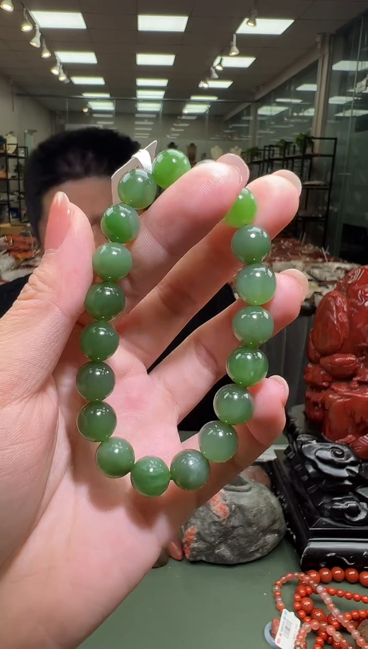 【闪购商品】和田玉手串未镶嵌单圈手串一条约10mm 多样性发货