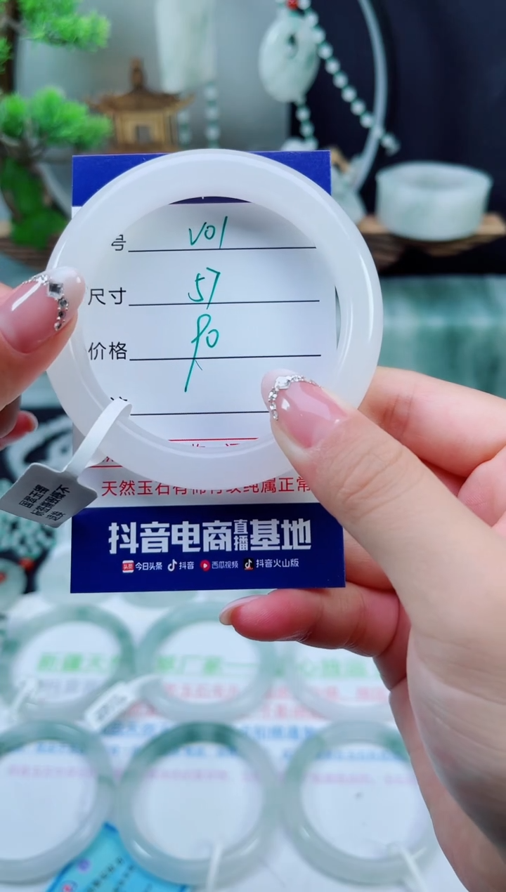 未镶嵌手镯石英质玉（天山翠）1
