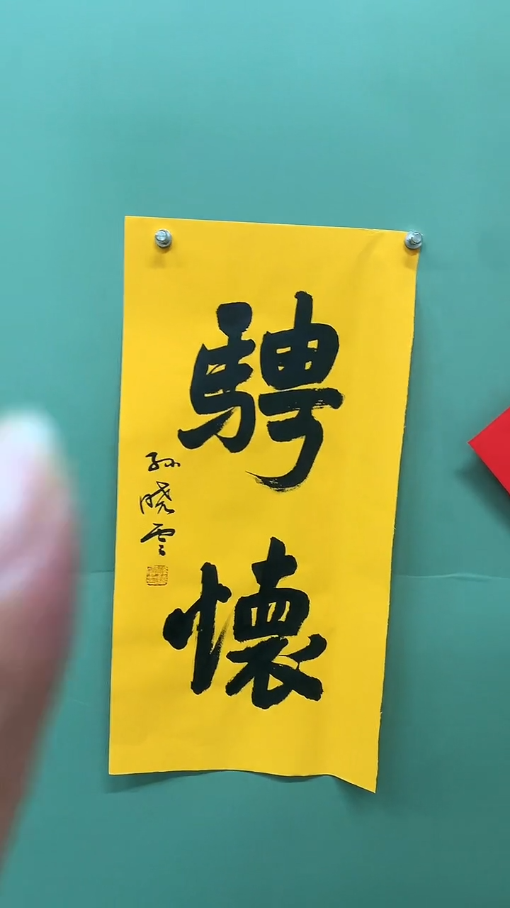 竖款精品书法，骋怀