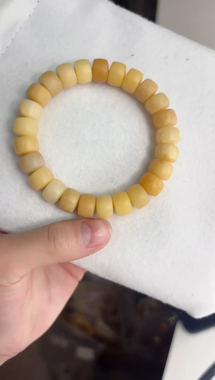 手串菩提根/象牙果h48干磨药片麻子8*11mm手串