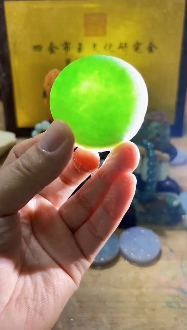 未镶嵌挂件翡翠A货常星7205