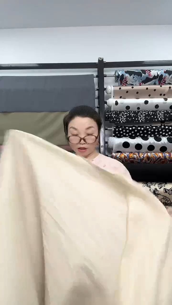麻开*杏色苎麻棉3米