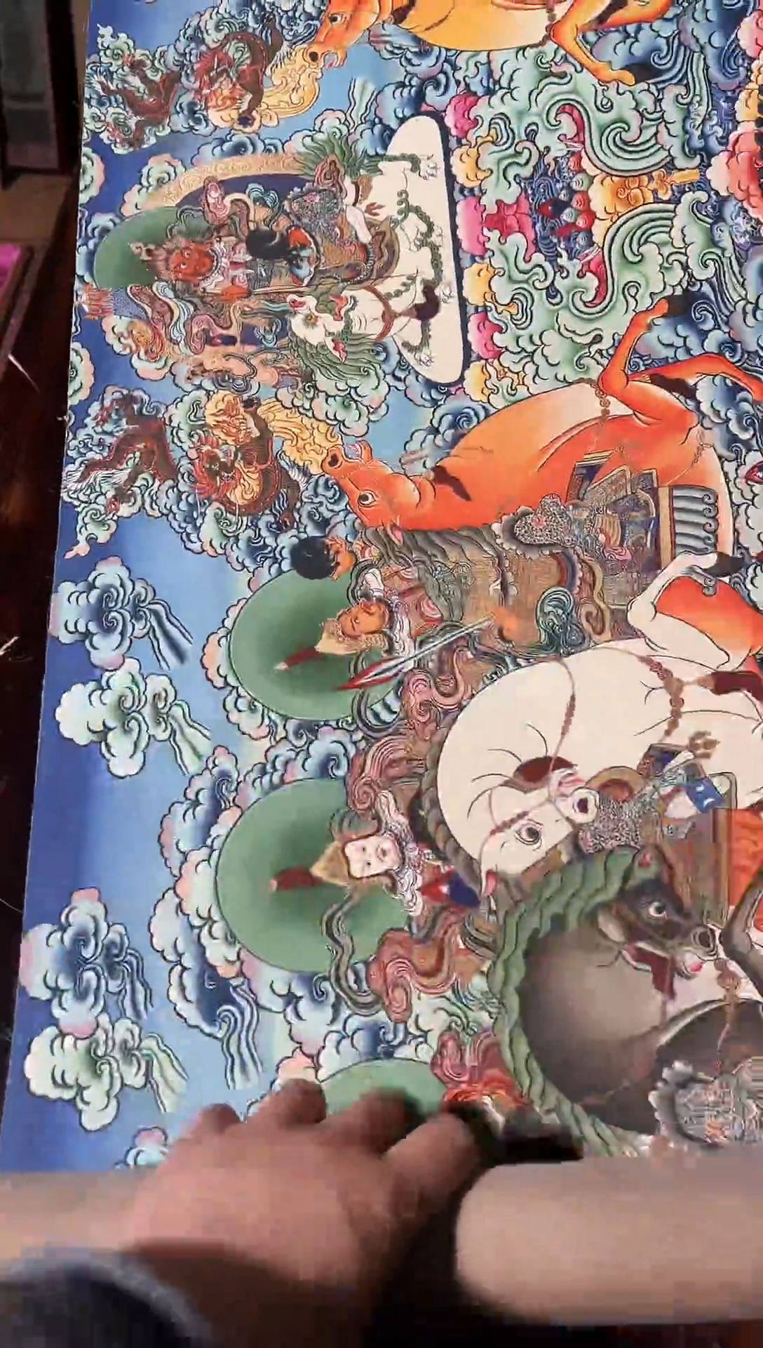 卷轴画卷轴画帅帅的唐卡