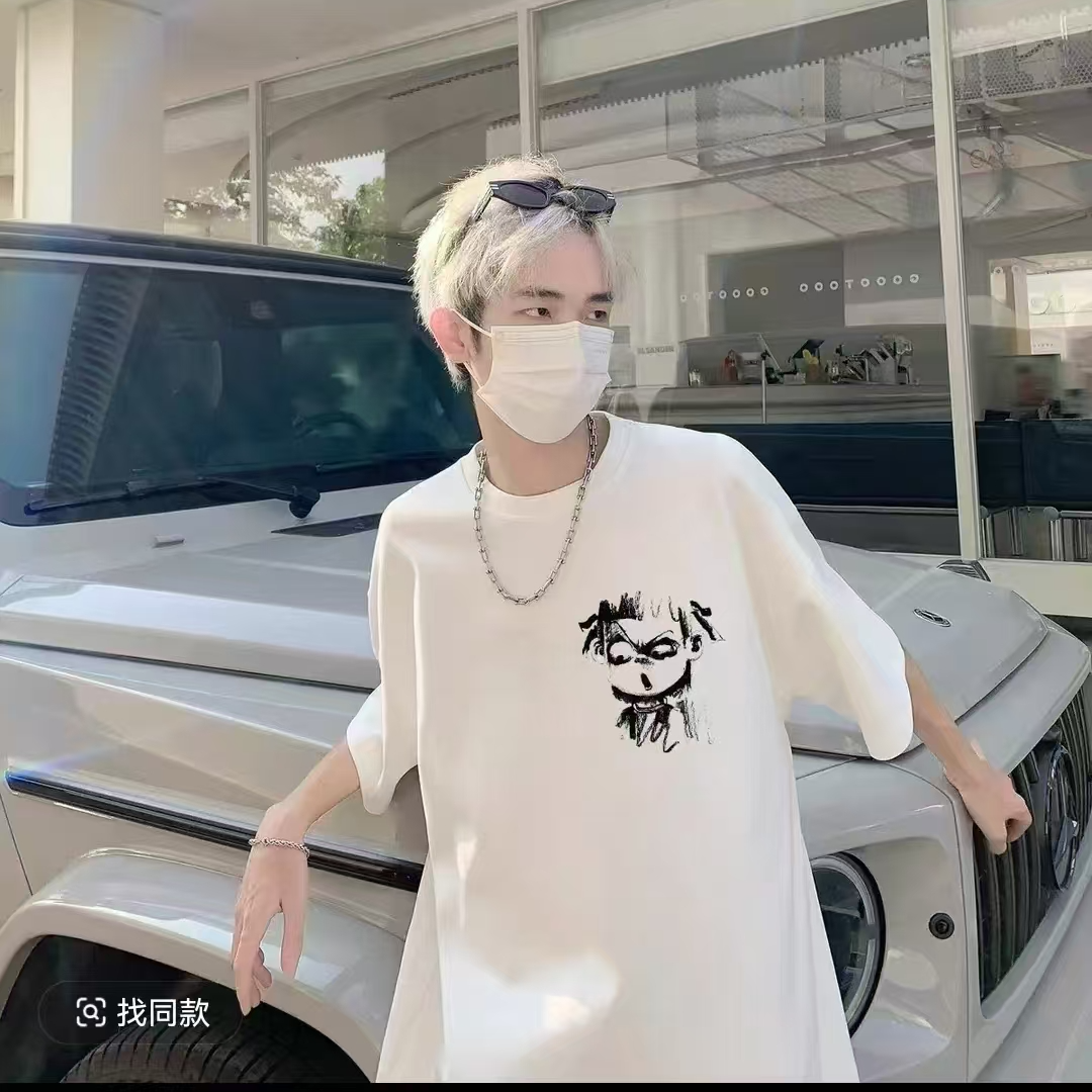 8751【搜衣阁】夏季新款青少年休闲动漫印花短袖