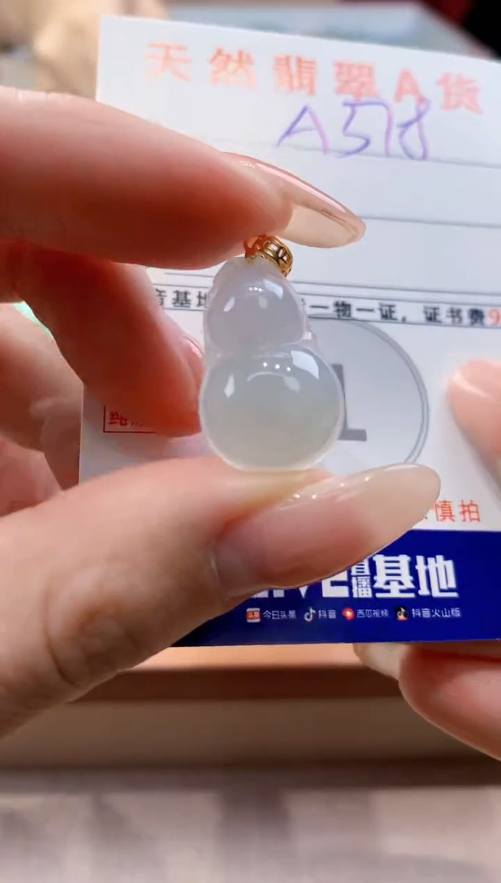 颈饰未镶嵌翡翠天然翡翠挂件  