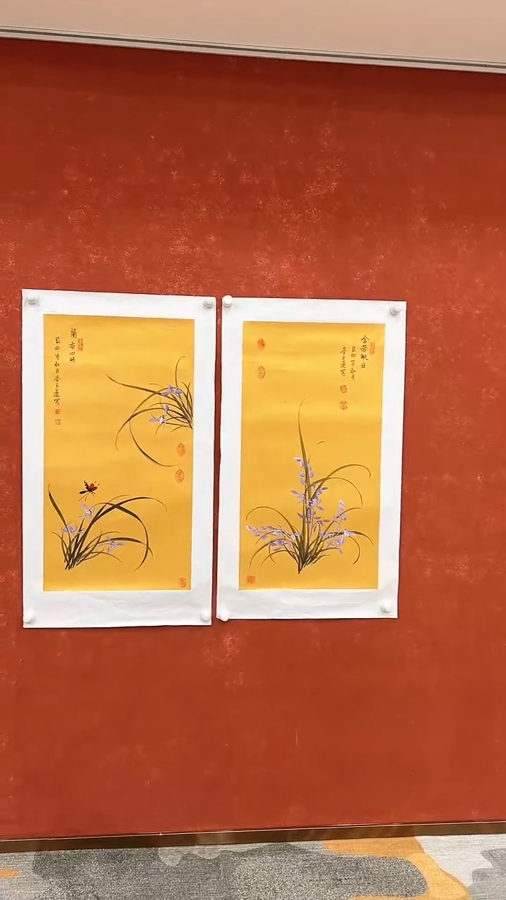 【闪购商品】国画3.5-国检2-李玉莲-手绘兰花071