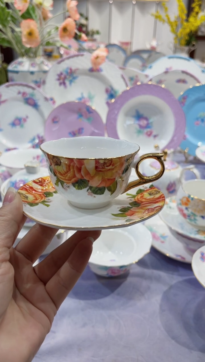 【闪购商品】骨瓷100ml 小杯碟·