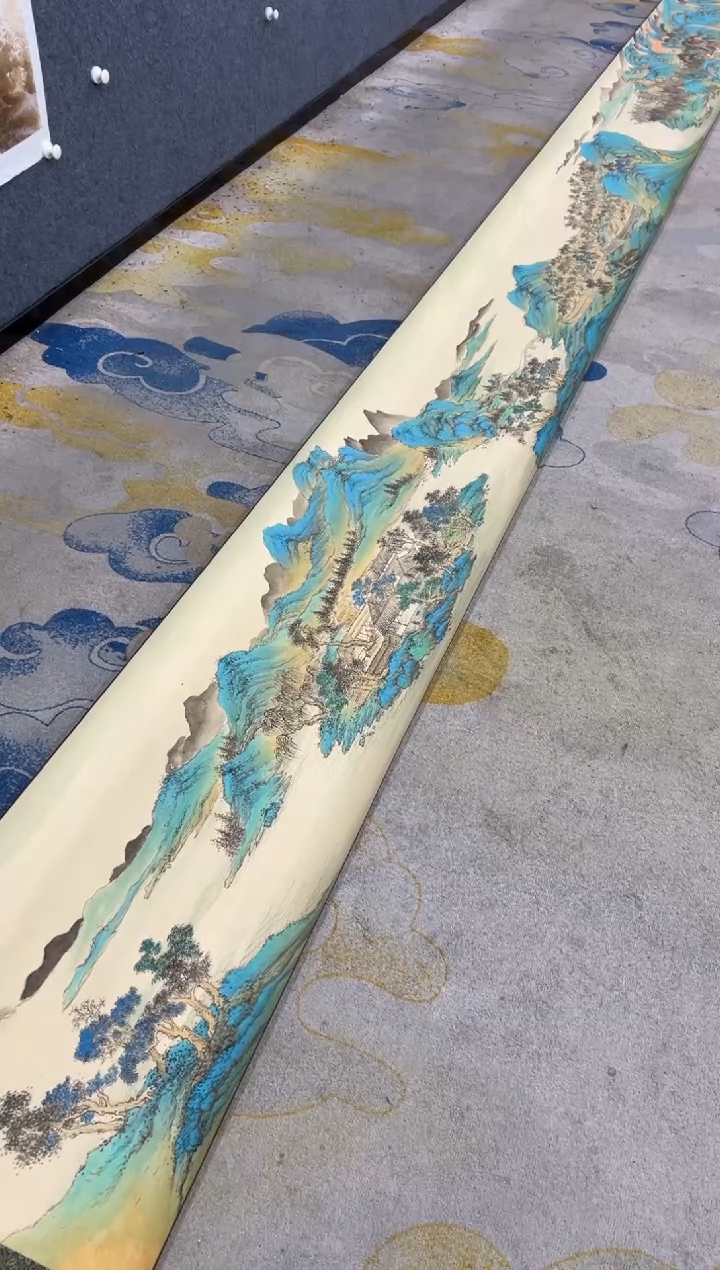 【闪购商品】国画2.15-王夫怀-山水手卷-031