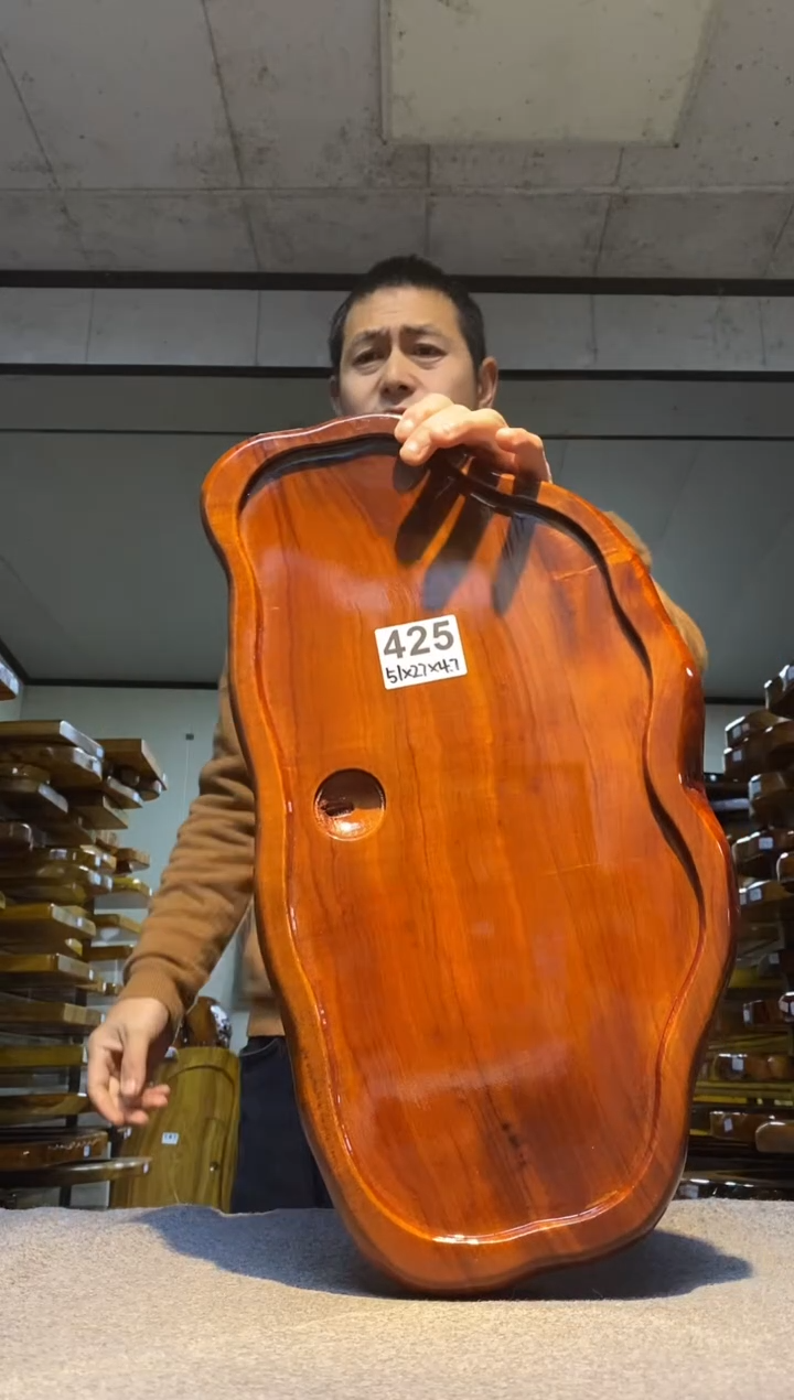 实木茶盘 一物一拍（不含配件）