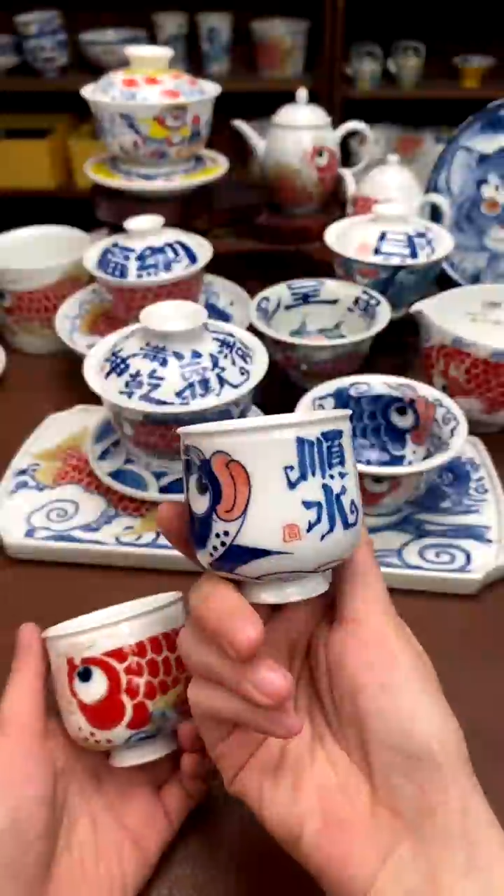 顺水手握景德镇昨明陶瓷