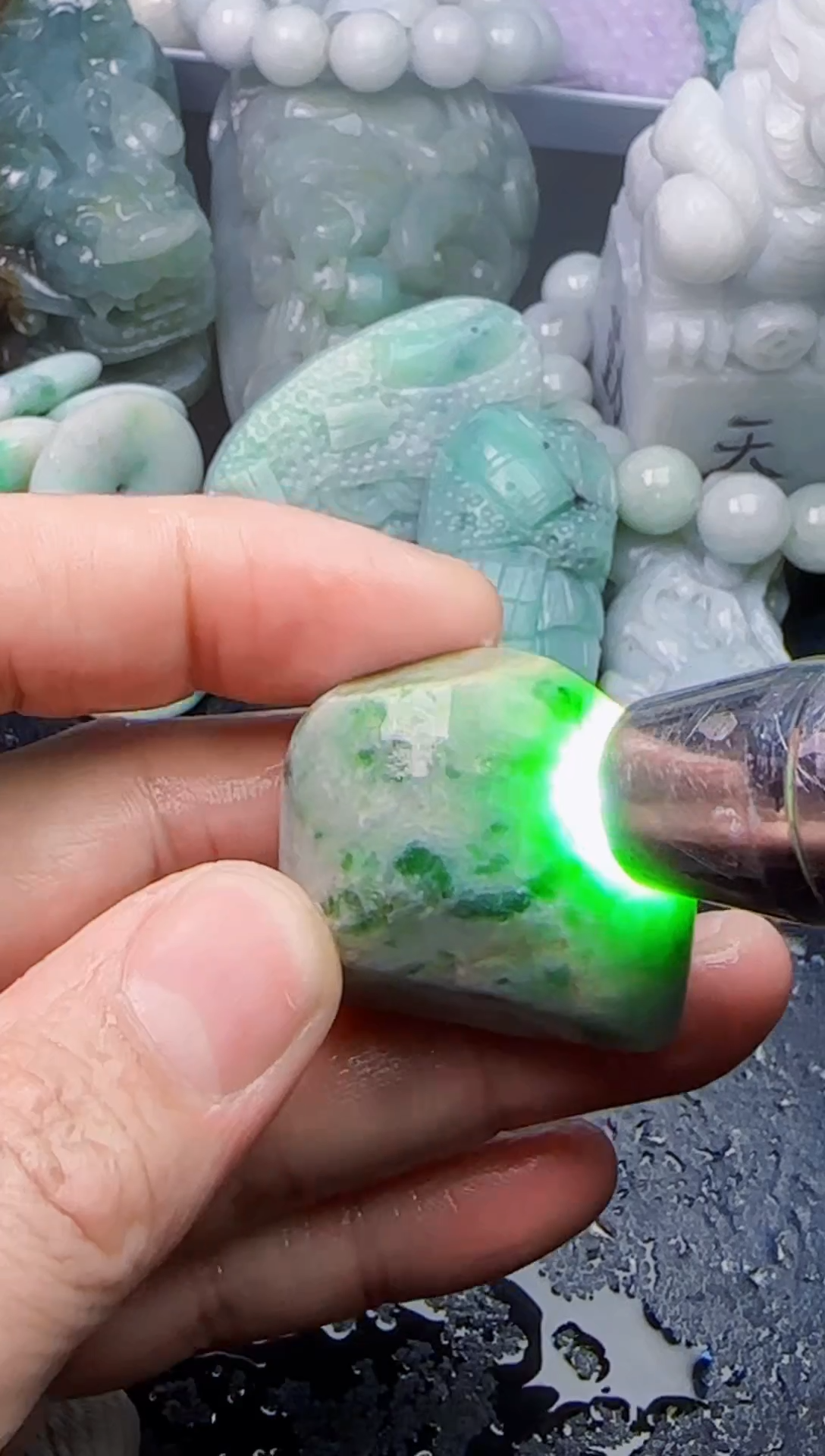 颈饰未镶嵌翡翠青*房187