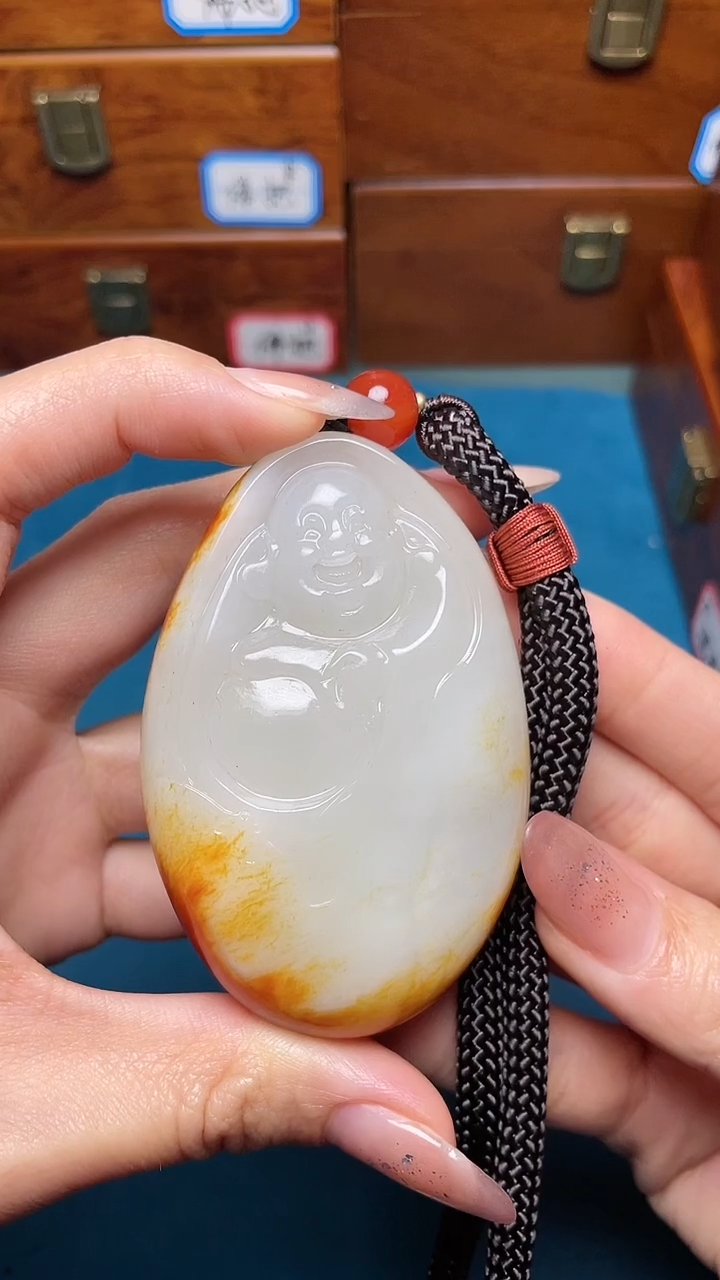 和田玉未镶嵌把件和田玉