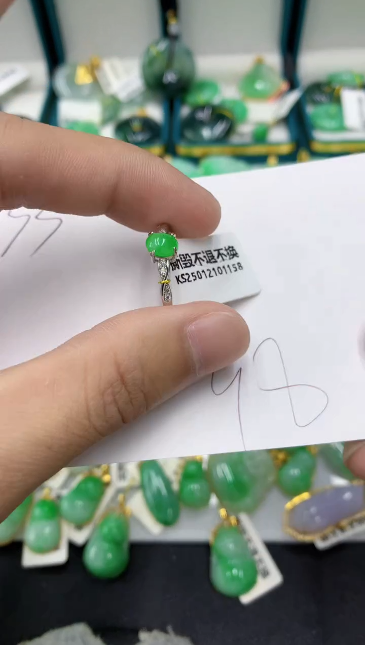 【闪购商品】翡翠颈饰银S925镶嵌翡翠