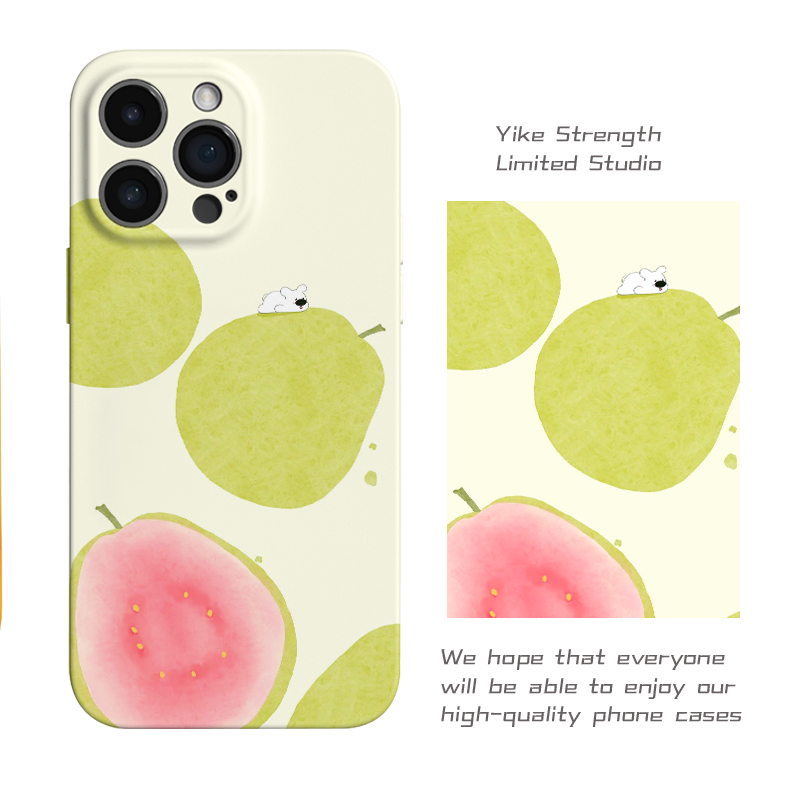 清爽芭乐软壳适用iphone苹果15pro可爱手机壳VIVO华为