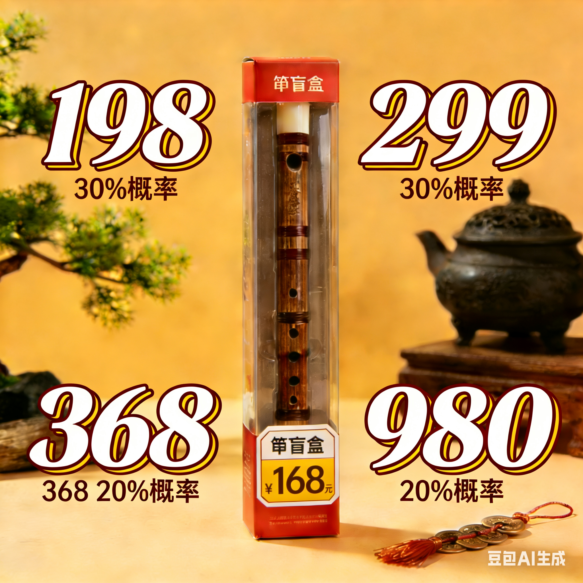 十二律 双十二盲盒特殊竹笛链接168款