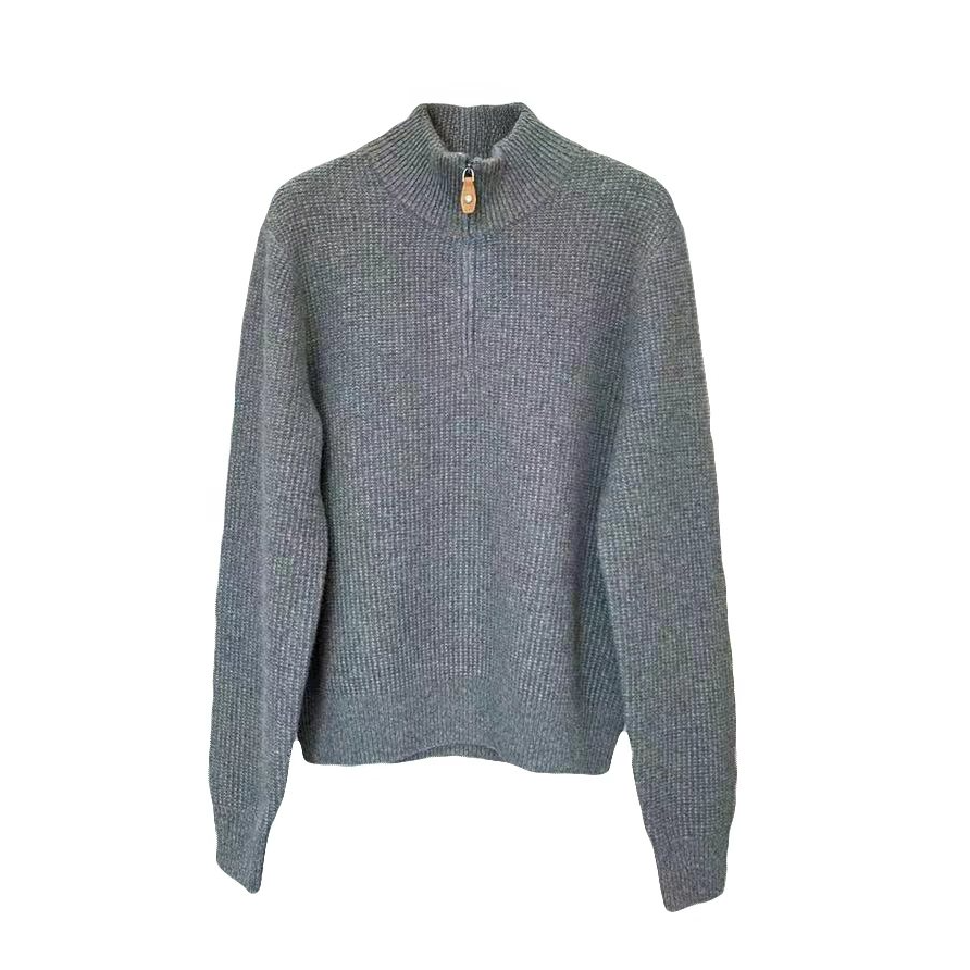 LP半拉链立领羊绒衫