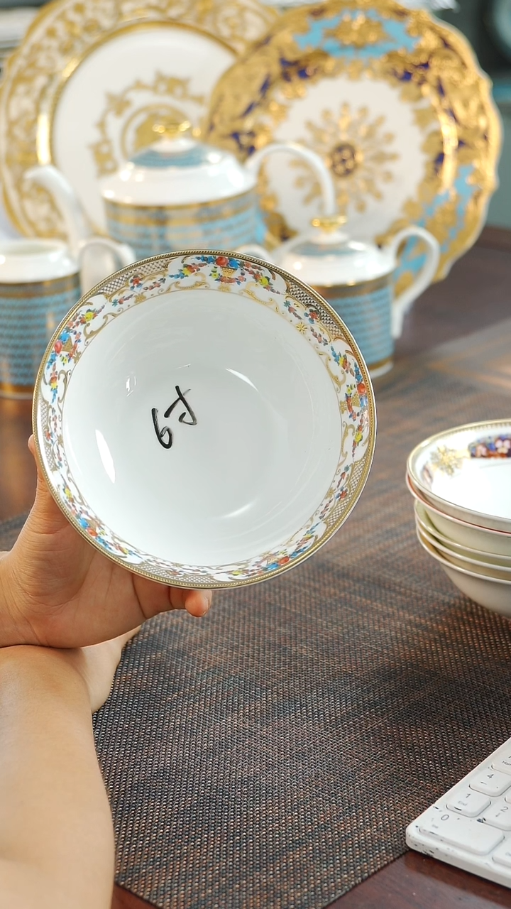 瓷片6英寸水果碗2个 福利价