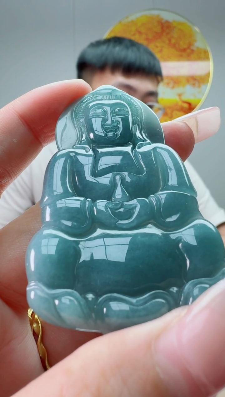 翡翠未镶嵌颈饰观音多样性随机发其一