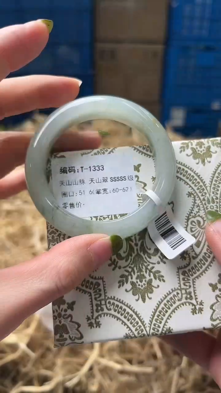 未镶嵌手镯石英质玉T1333