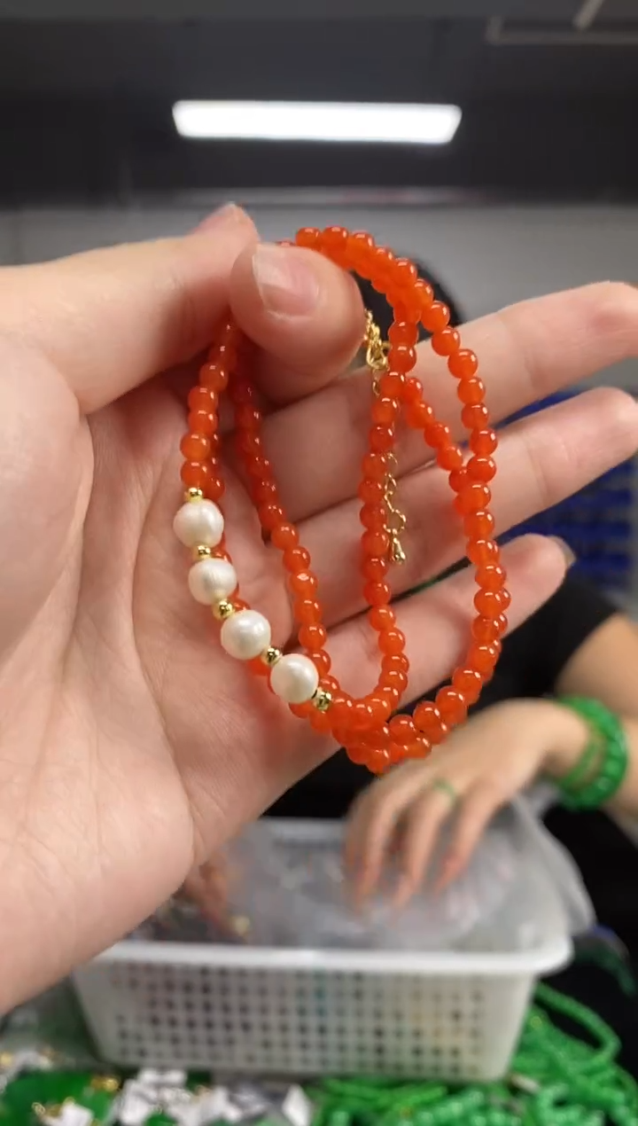 颈饰未镶嵌南红玛瑙闪购链接  多样性发其一颜色微差
