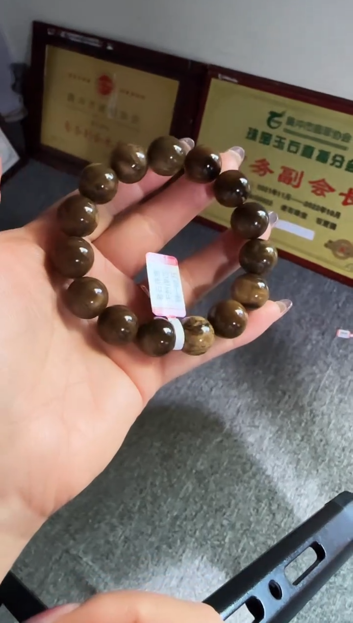 手串琥珀未镶嵌#24缅甸琥珀根珀手串14mm 