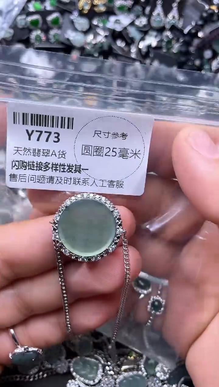 【闪购商品】翡翠颈饰未镶嵌Y773手链