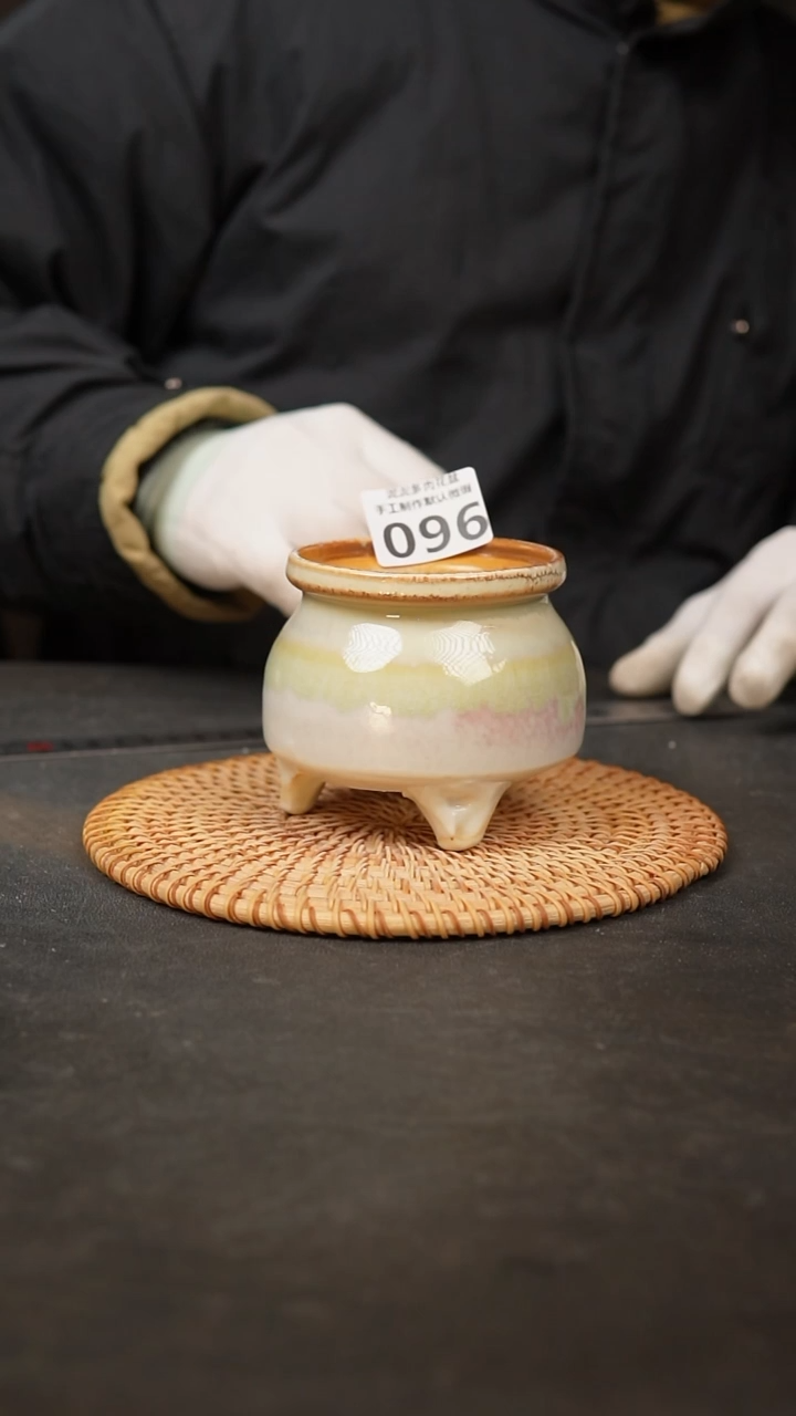 【闪购商品】瓷片096泥泥手工花盆