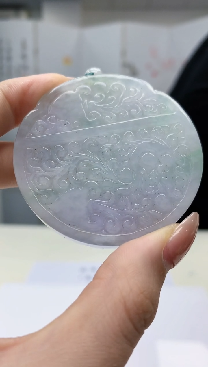 【闪购商品】定制翡翠未镶嵌5152jw-毛货挂件64