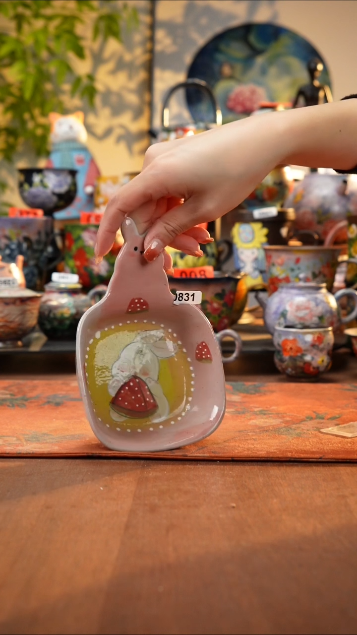 瓷片景德镇手工手绘831