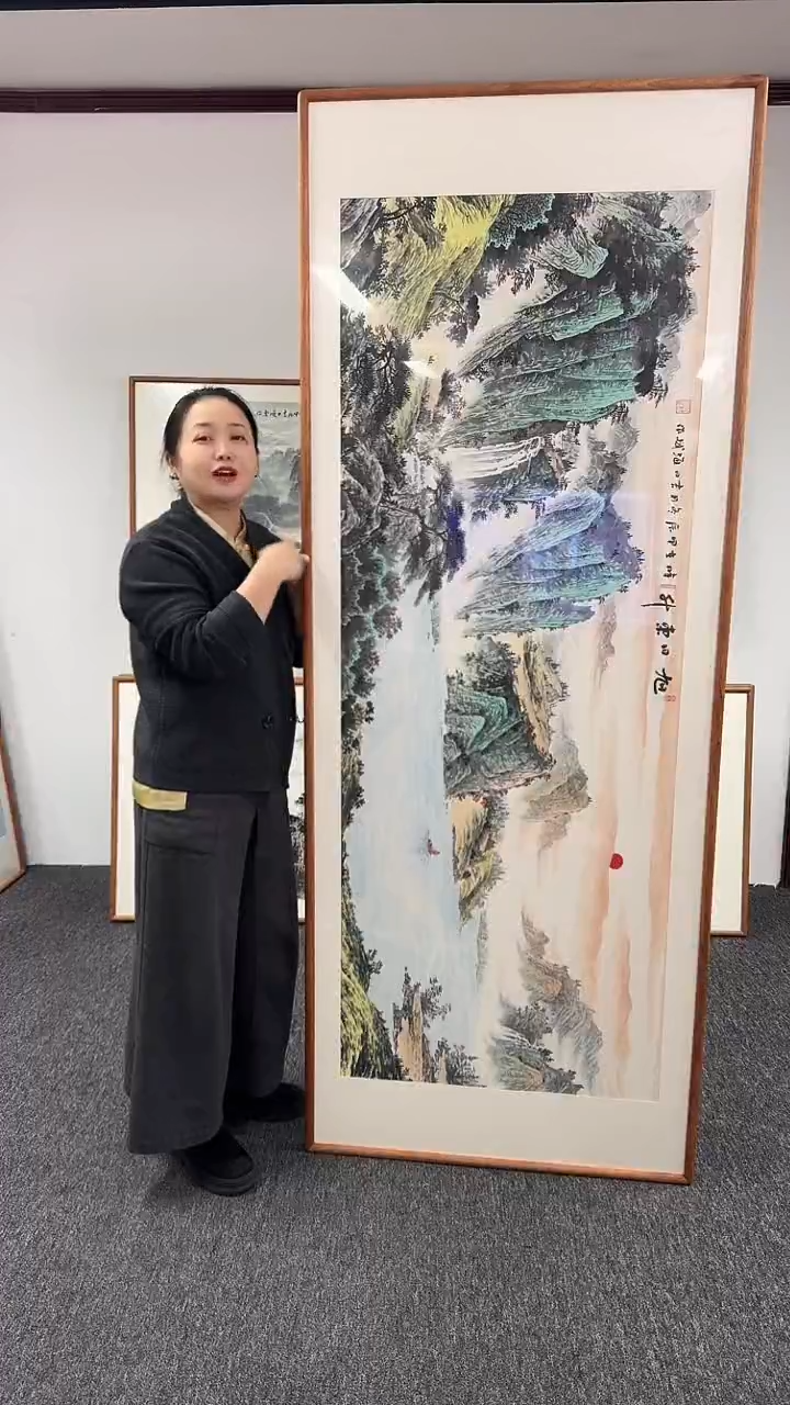 【闪购商品】国画旭日东升210*80绘画作品