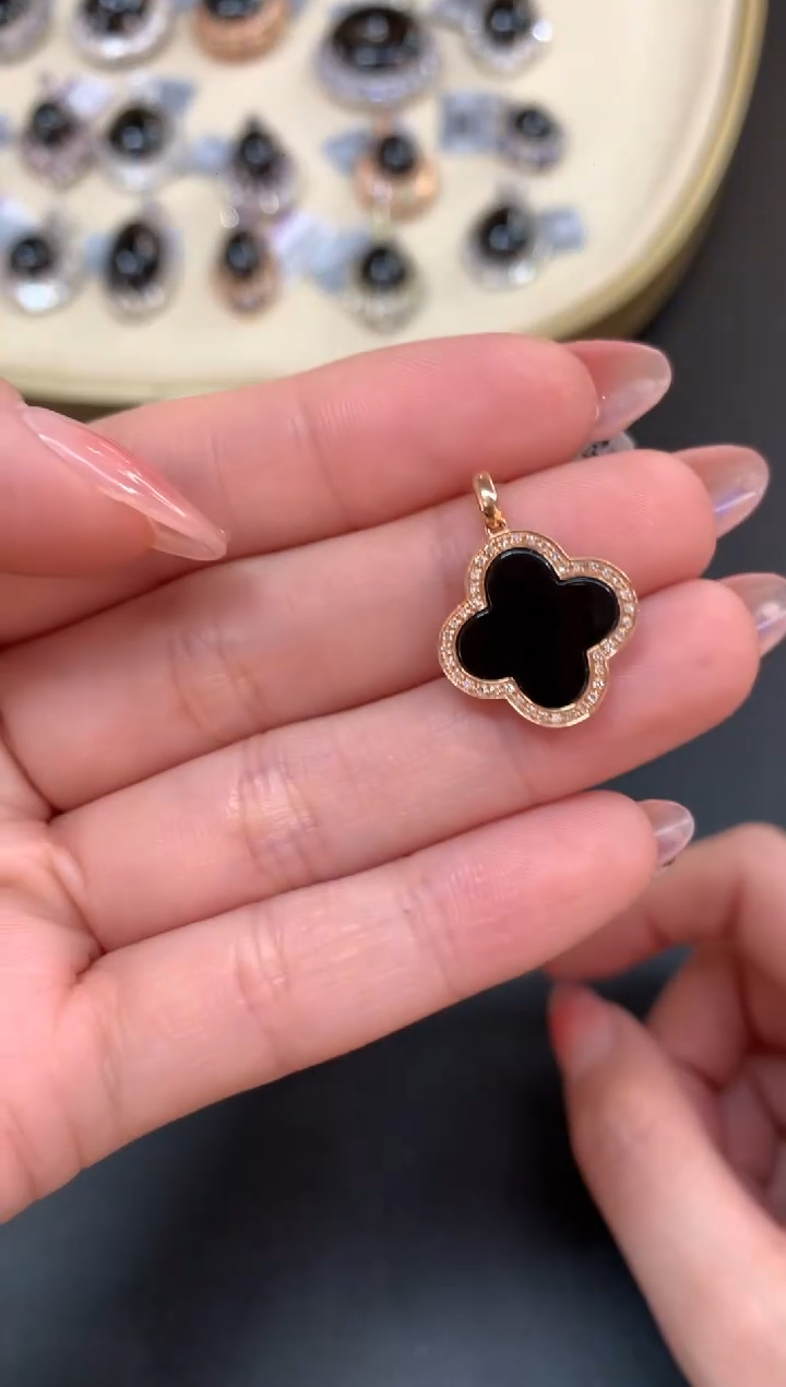 【闪购商品】翡翠吊坠(不含链)18K金镶嵌A647|1800