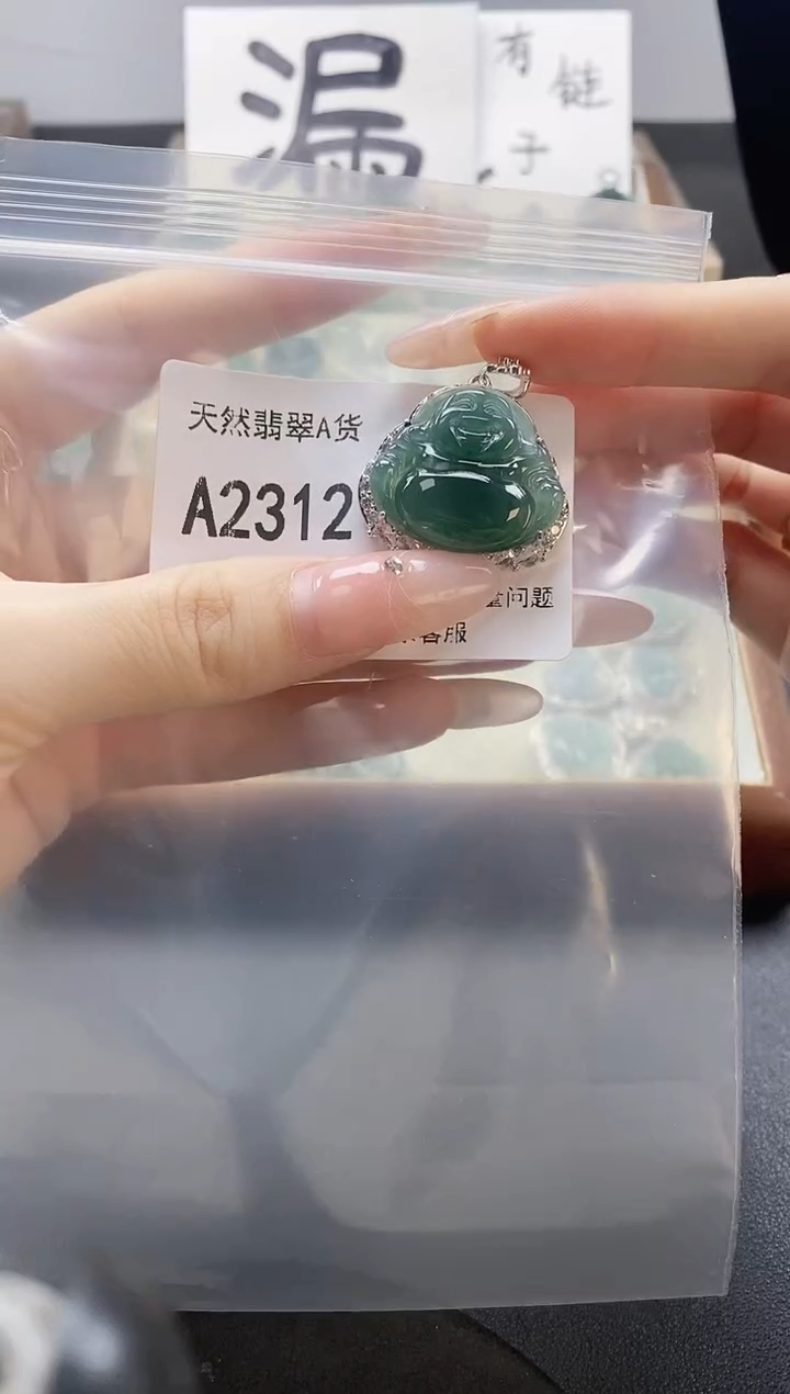 吊坠(赠链)未镶嵌翡翠天然翡翠A货