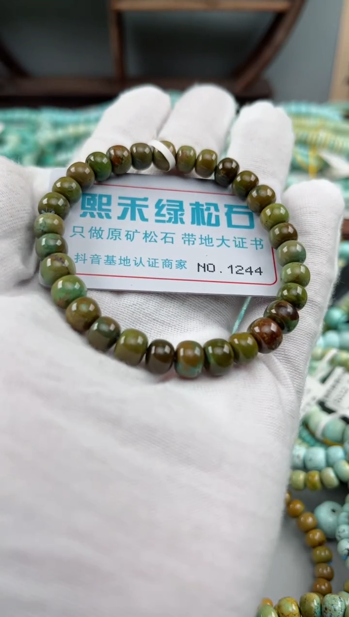 未镶嵌绿松石松石1244