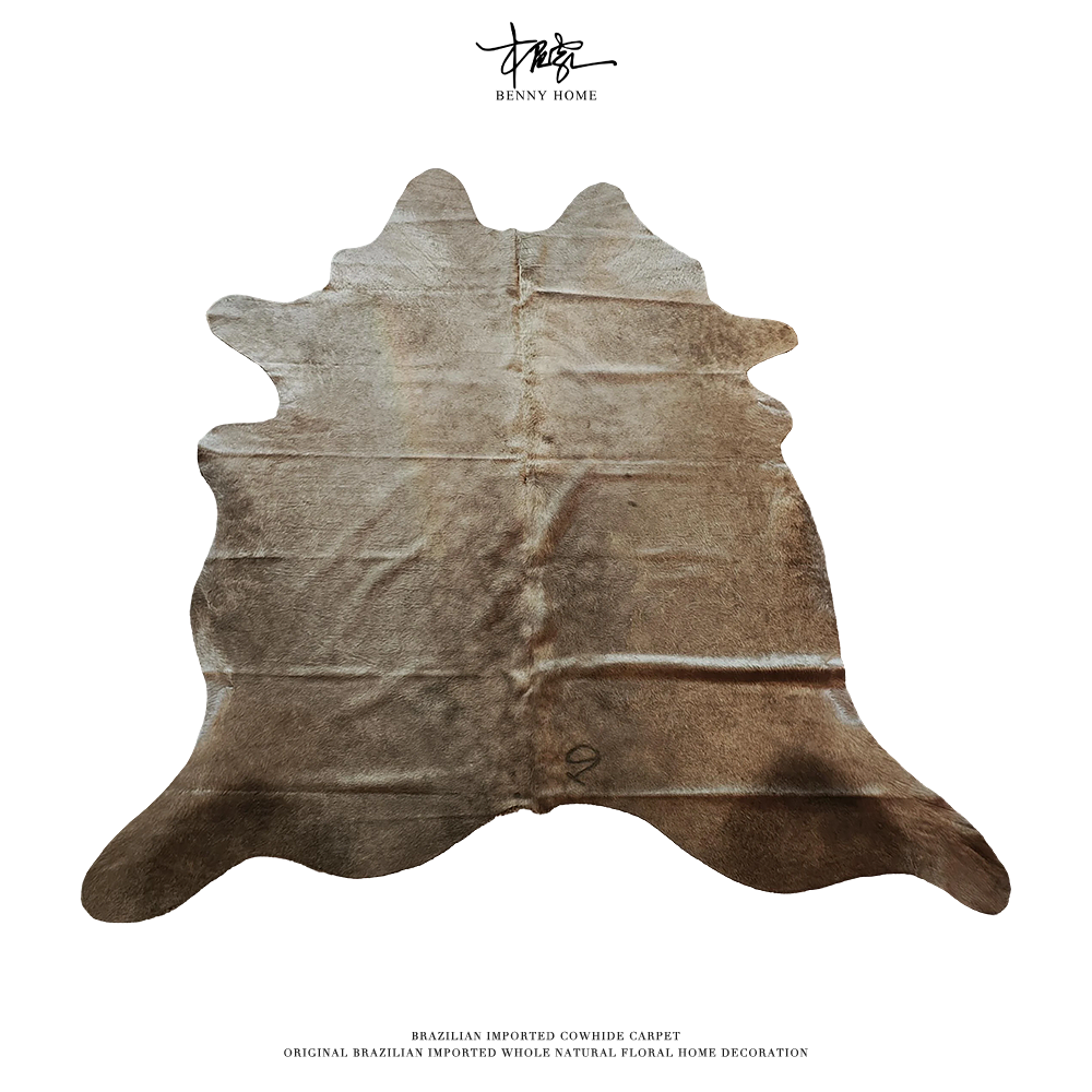 【本尼家】P349轻奢北欧风整张牛皮地毯235*205cm