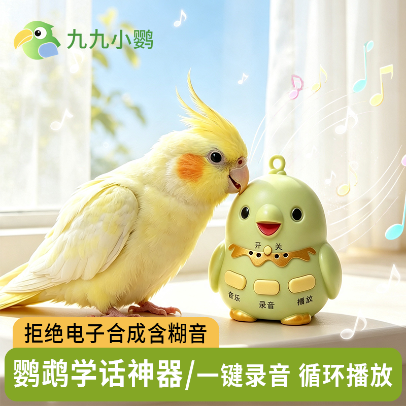 九九小鹦鹦鹉训鸟便携学话迷你小喇叭学话神器挂件和尚小太阳玄凤商品图