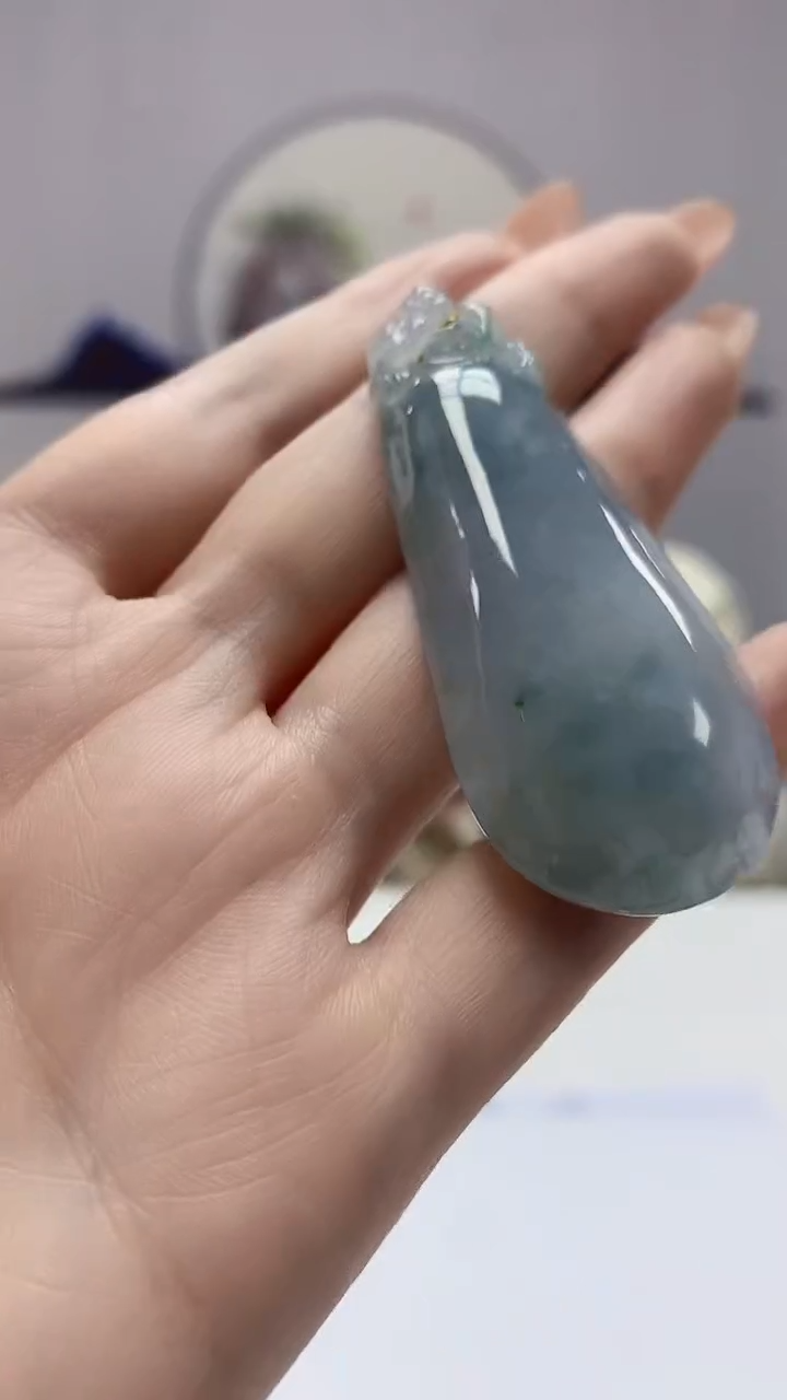 【闪购商品】定制翡翠未镶嵌0405DD-毛货挂件152