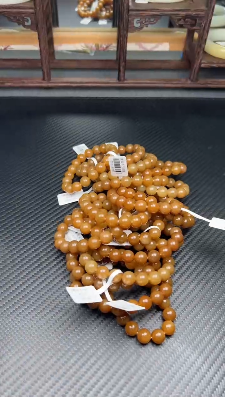 未镶嵌手串和田玉若羌微色差卡10多样性发货拍一发一