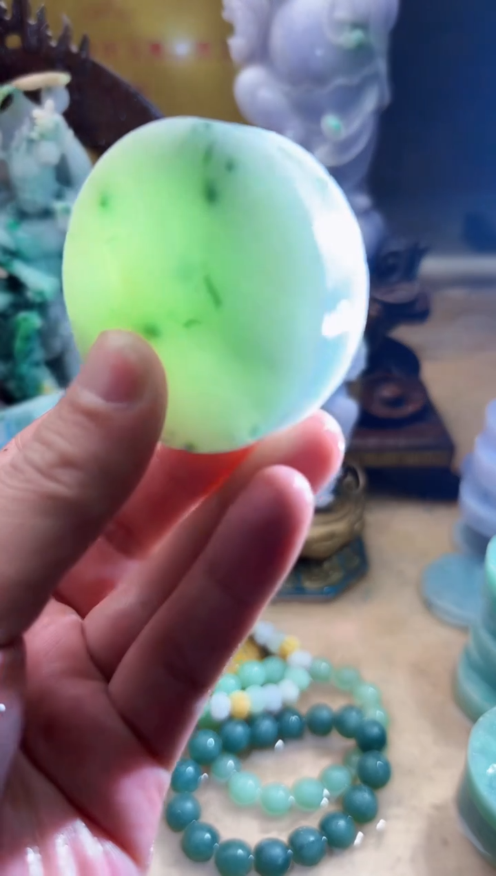 未镶嵌挂件翡翠A货张麦8575