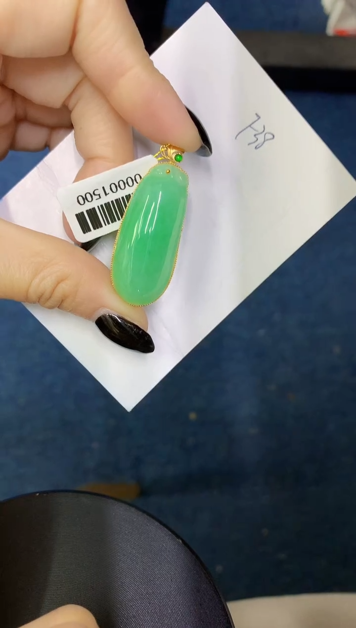 【闪购商品】翡翠颈饰18K金镶嵌000000000