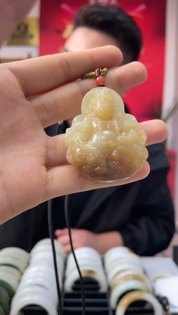 【闪购商品】和田玉颈饰未镶嵌财神发一件