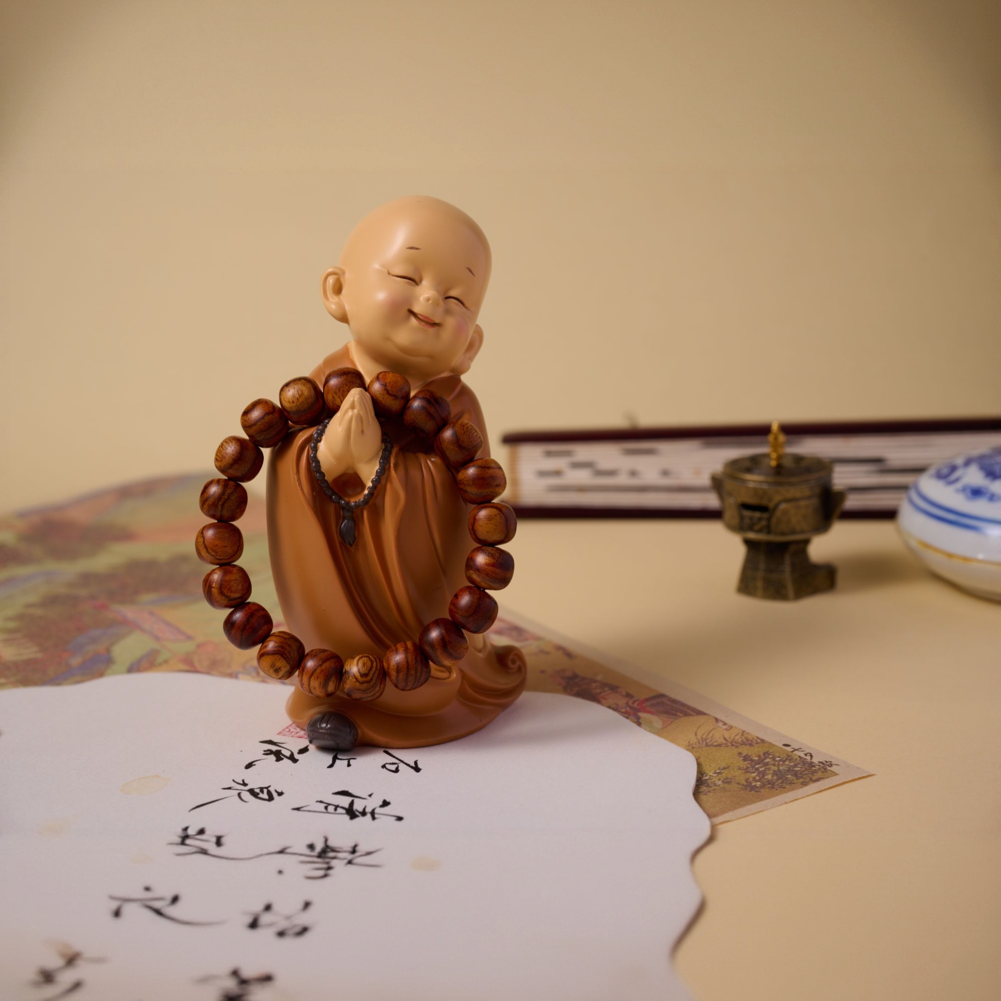 黄花梨《琼玑》单圈手串