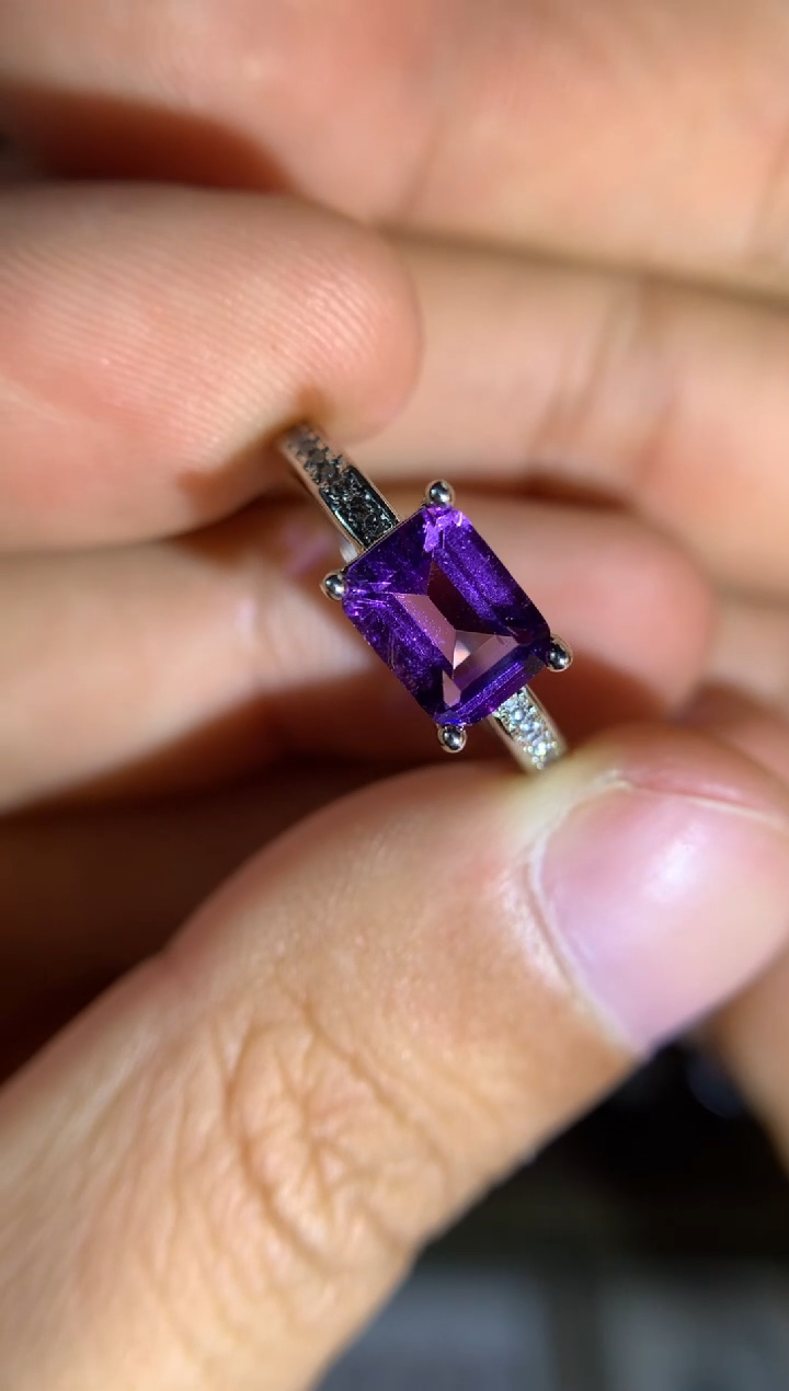 【闪购商品】水晶戒指合金天然