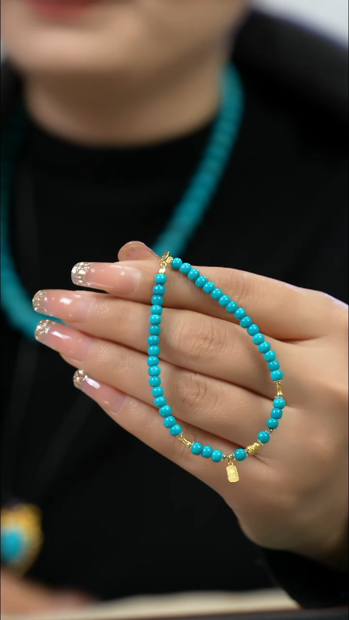 未镶嵌绿松石手串多样性发一