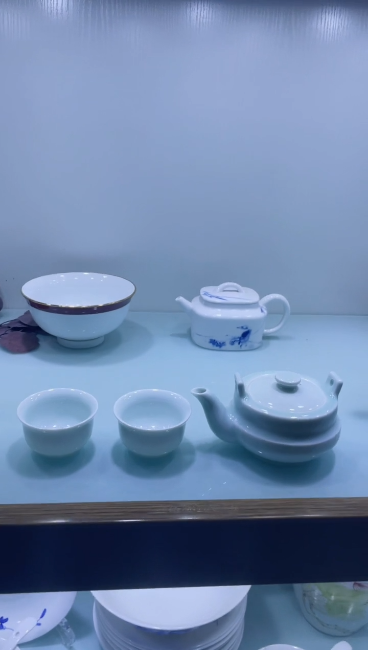 【闪购商品】礼物高温白瓷影青一壶2杯