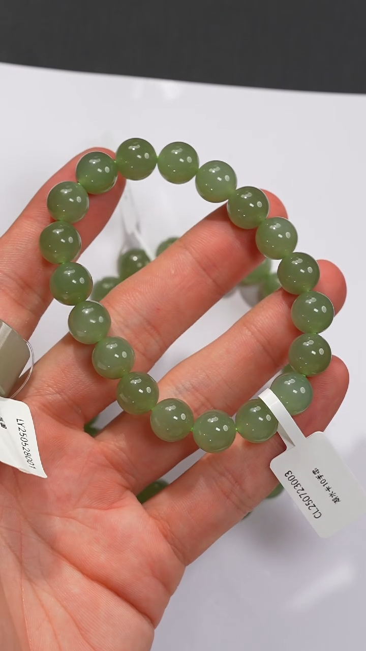 手串未镶嵌和田玉高冰湖水绿手串卡10左右多样性发货拍一发一